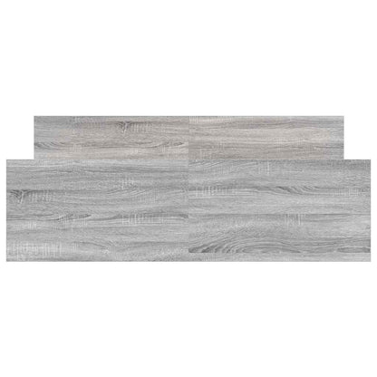 Bed Frame without Mattress Grey Sonoma 140x200 cm