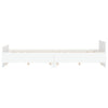 Bed Frame without Mattress White 150x200 cm King Size