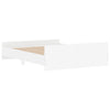 Bed Frame without Mattress White 150x200 cm King Size