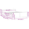 Bed Frame without Mattress White 150x200 cm King Size