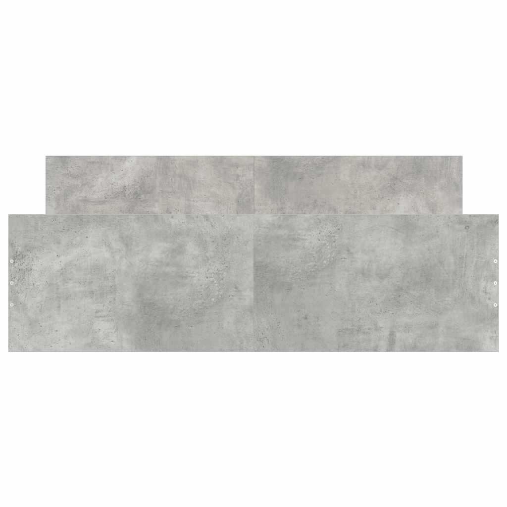 Bed Frame without Mattress Concrete Grey 150x200 cm