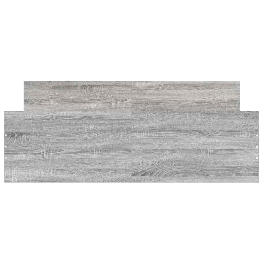 Bed Frame without Mattress Grey Sonoma 150x200 cm
