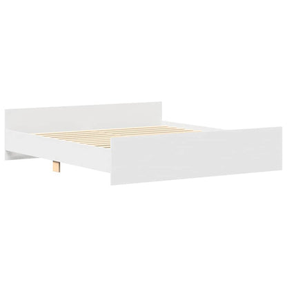 Bed Frame without Mattress White 180x200 cm