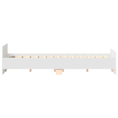 Bed Frame without Mattress White 180x200 cm