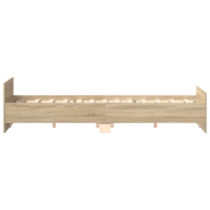 Bed Frame without Mattress Sonoma Oak 180x200 cm