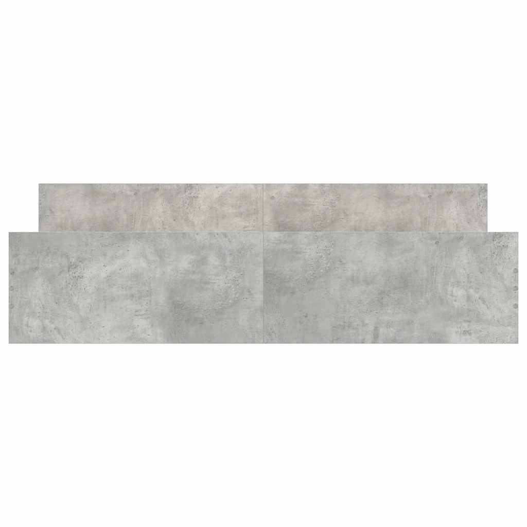 Bed Frame without Mattress Concrete Grey 180x200 cm