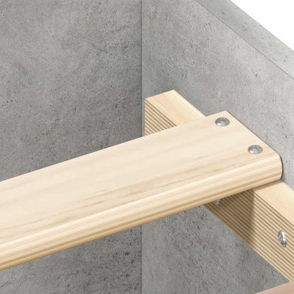 Bed Frame without Mattress Concrete Grey 180x200 cm