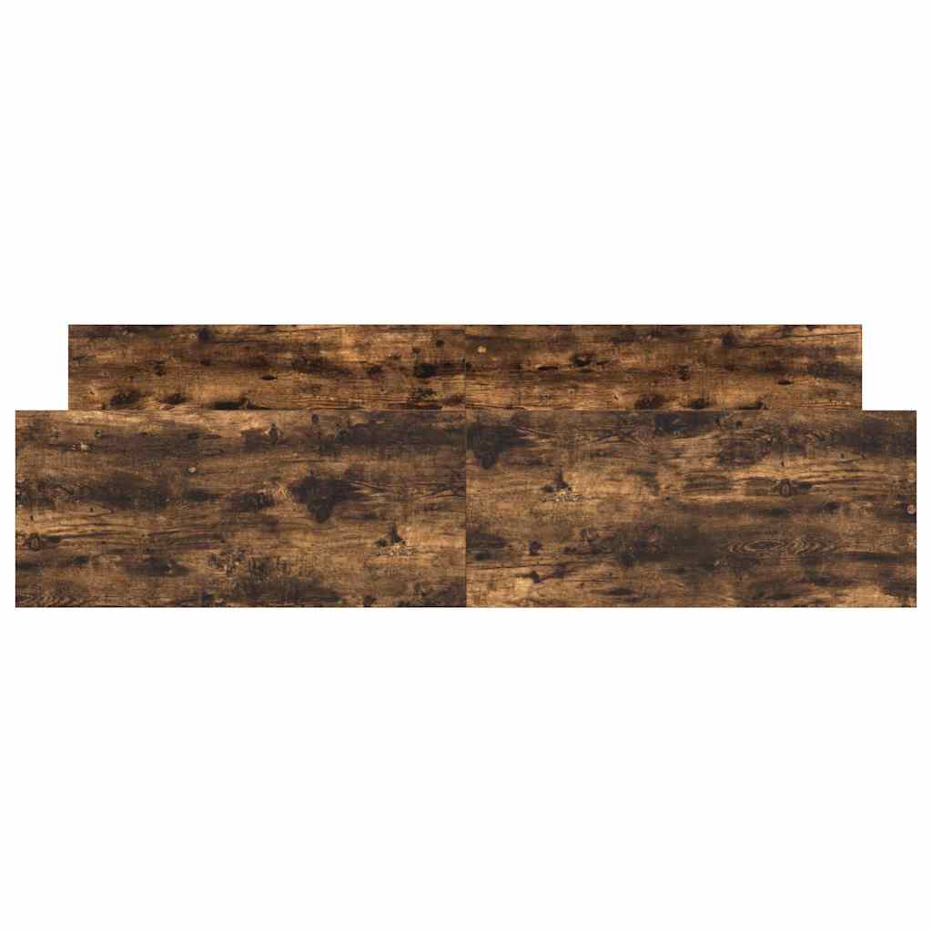 Bed Frame without Mattress Smoked Oak 180x200 cm