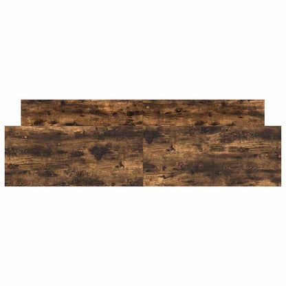 Bed Frame without Mattress Smoked Oak 180x200 cm