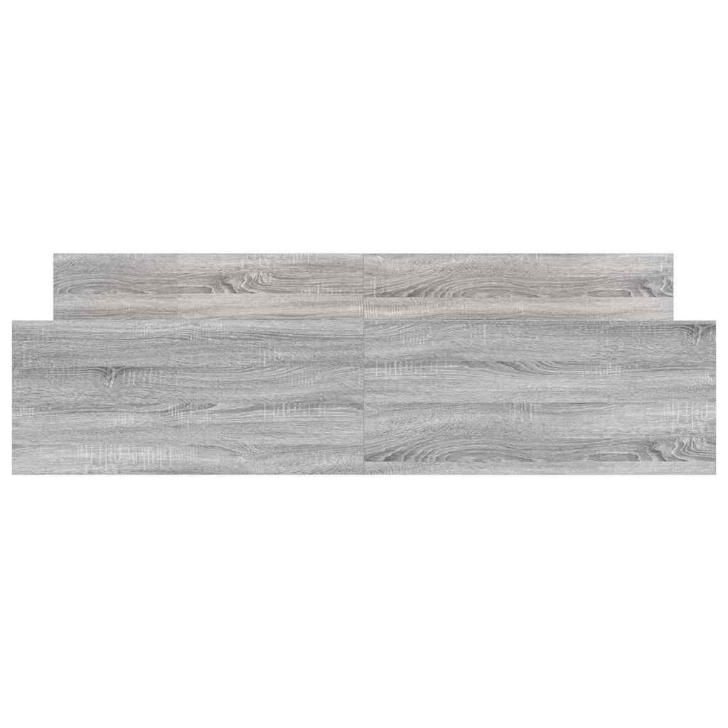 Bed Frame without Mattress Grey Sonoma 180x200 cm
