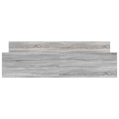 Bed Frame without Mattress Grey Sonoma 180x200 cm
