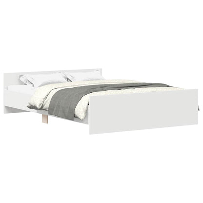 Bed Frame without Mattress White 120x190 cm