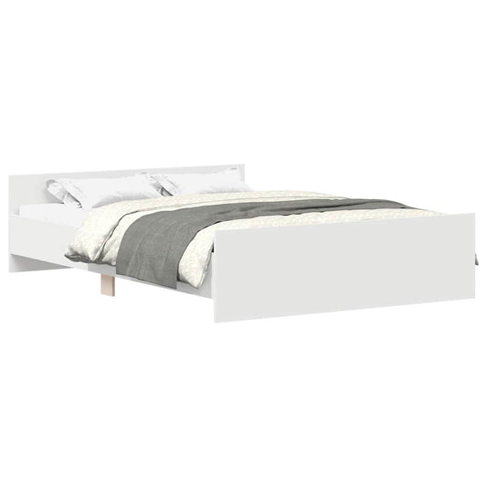 Bed Frame without Mattress White 120x190 cm