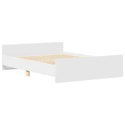 Bed Frame without Mattress White 120x190 cm
