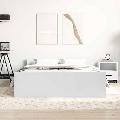 Bed Frame without Mattress White 120x190 cm
