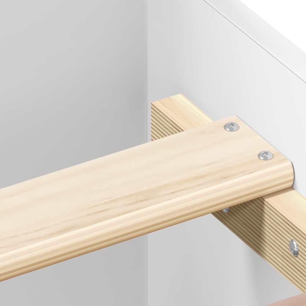 Bed Frame without Mattress White 120x190 cm