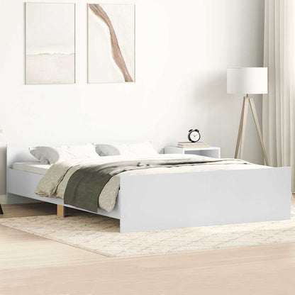 Bed Frame without Mattress White 120x190 cm
