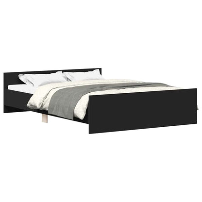 Bed Frame without Mattress Black 120x190 cm
