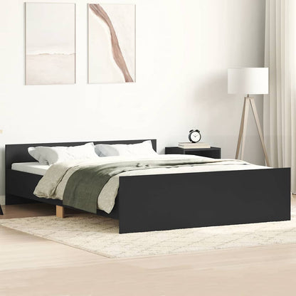 Bed Frame without Mattress Black 120x190 cm