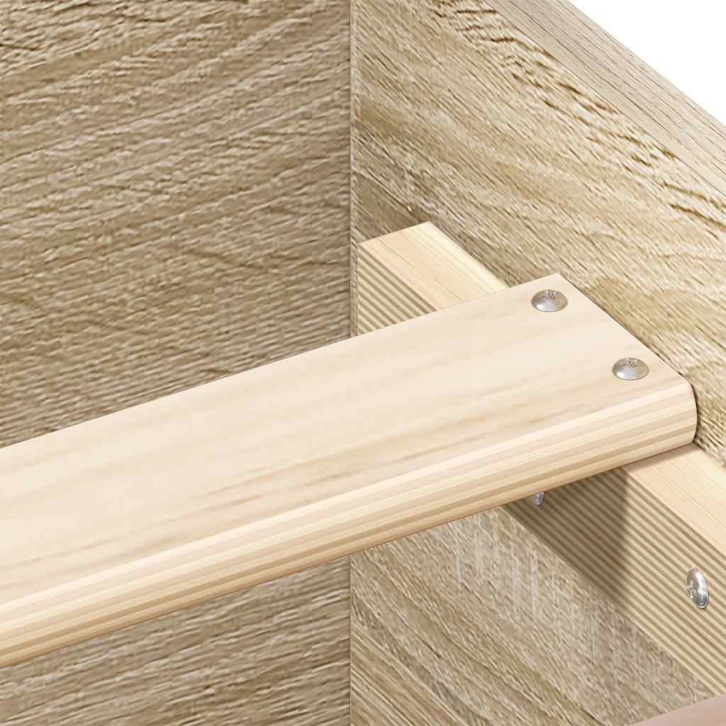 Bed Frame without Mattress Sonoma Oak 120x190 cm