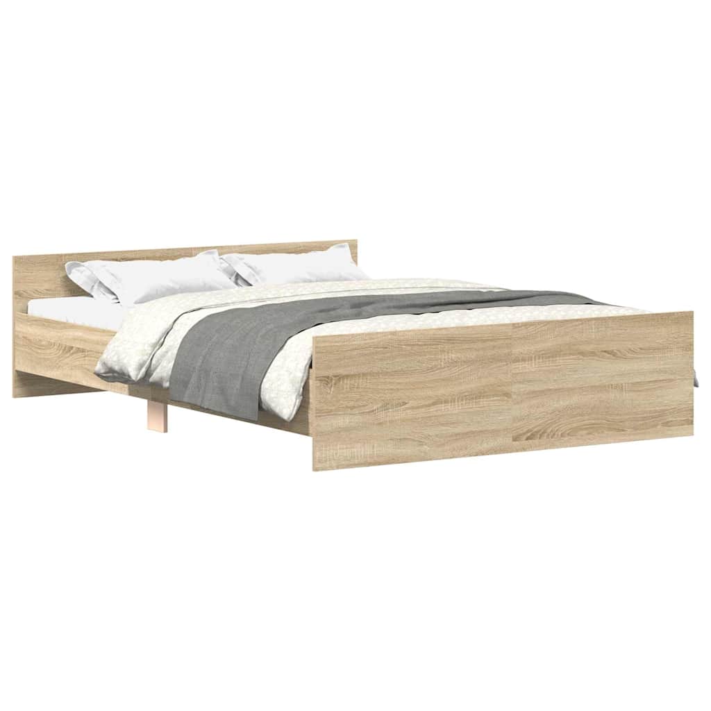 Bed Frame without Mattress Concrete Grey 120x190 cm