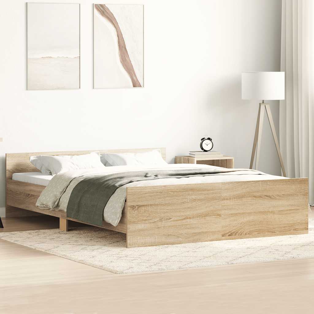 Bed Frame without Mattress Concrete Grey 120x190 cm