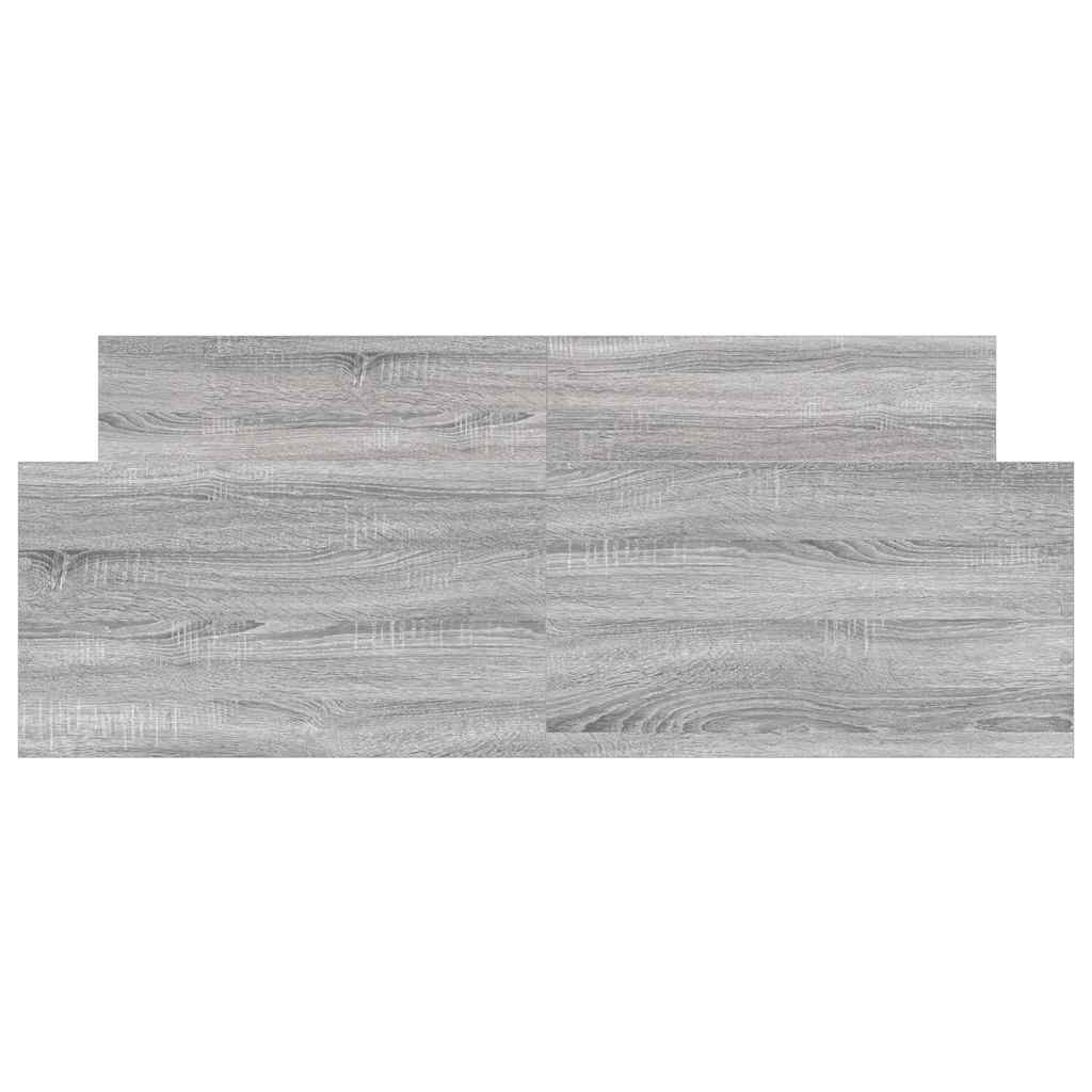 Bed Frame without Mattress Grey Sonoma 120x190 cm