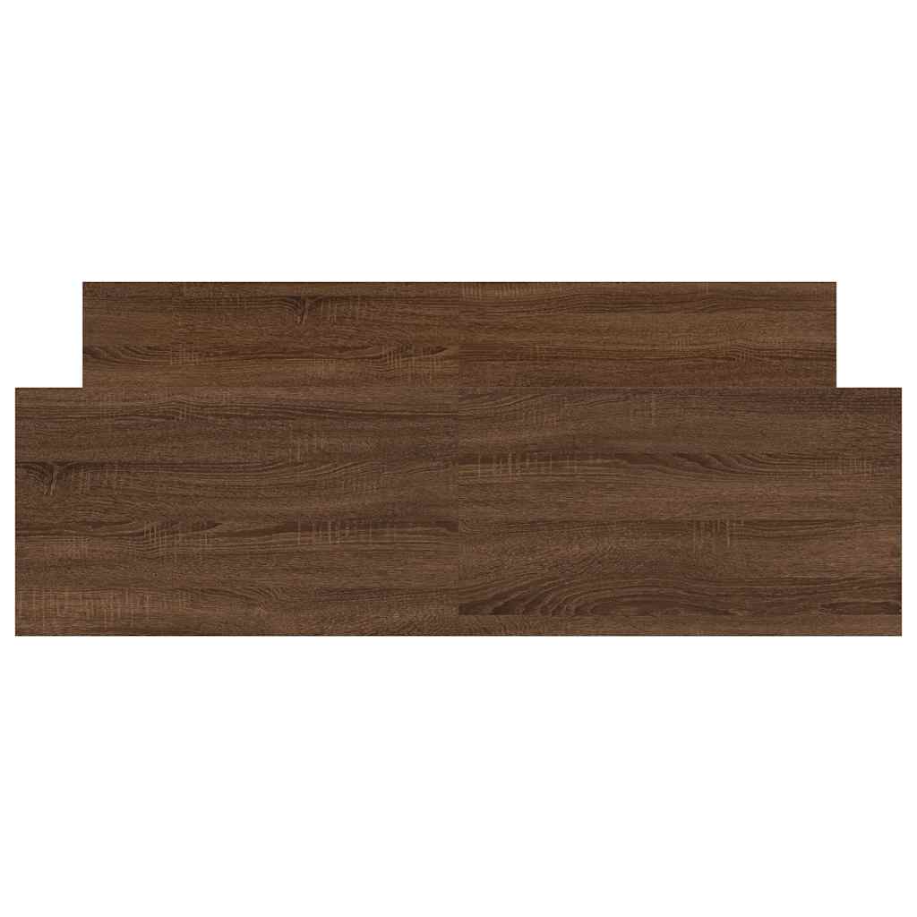 Bed Frame without Mattress Brown Oak 120x190 cm
