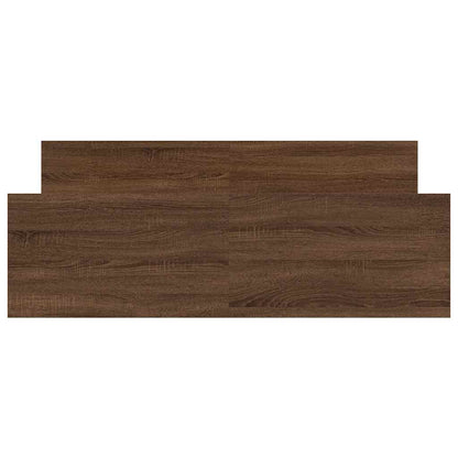 Bed Frame without Mattress Brown Oak 120x190 cm