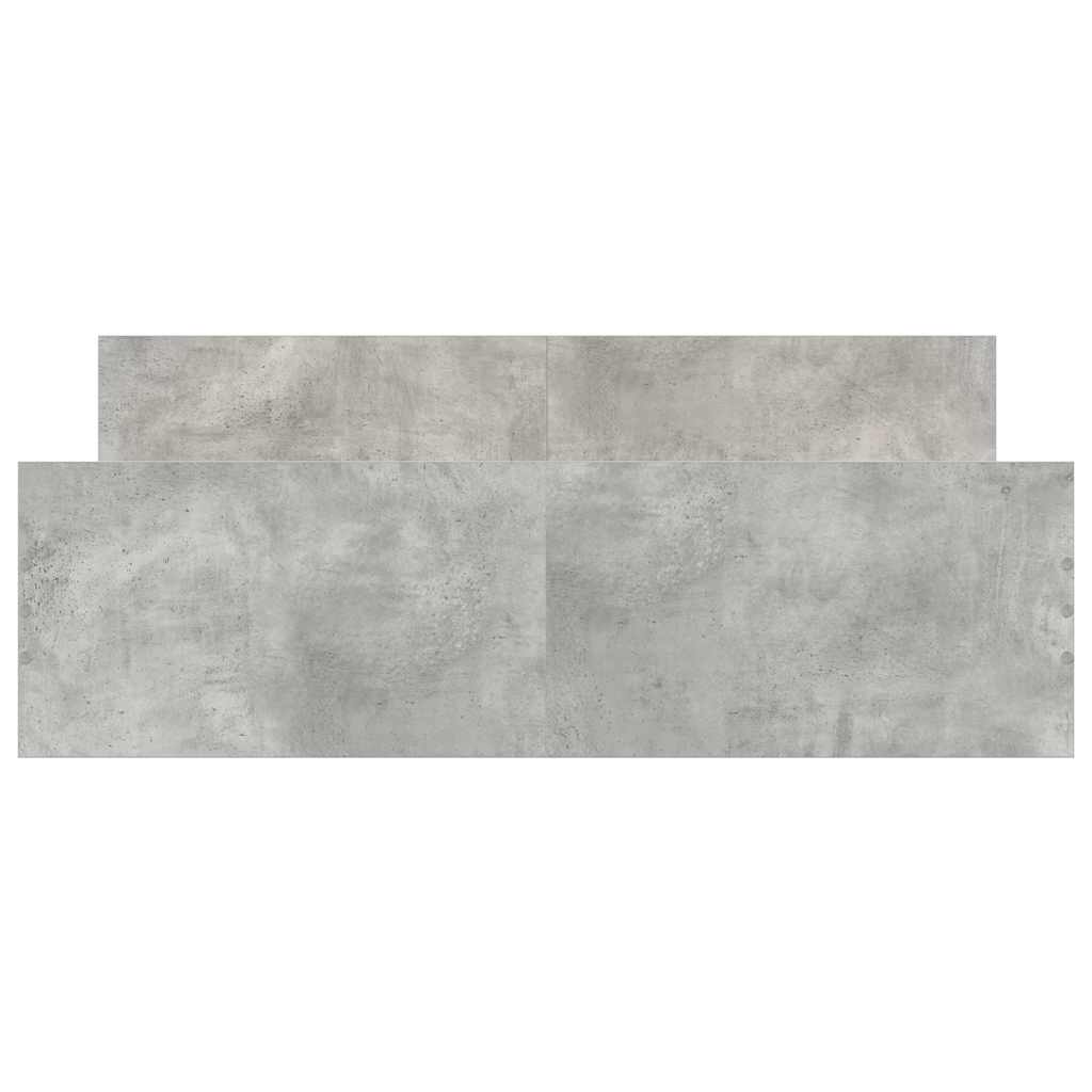 Bed Frame without Mattress Concrete Grey 140x190 cm