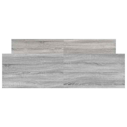 Bed Frame without Mattress Grey Sonoma 140x190 cm