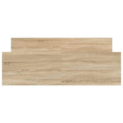 Bed Frame without Mattress Sonoma Oak 135x190 cm
