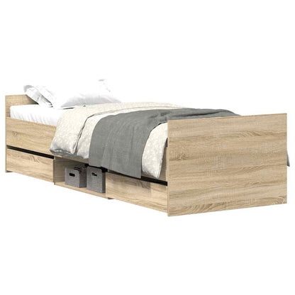 Bed Frame | Sonoma oak | Engineered wood | Single | Bed Frame