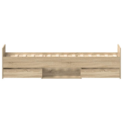 Bed Frame | Sonoma oak | Engineered wood | Single | Bed Frame
