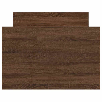 Bed Frame without Mattress Brown Oak 75x190 cm Small Single