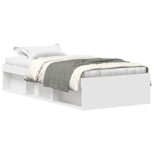 Bed Frame without Mattress White 90x200 cm