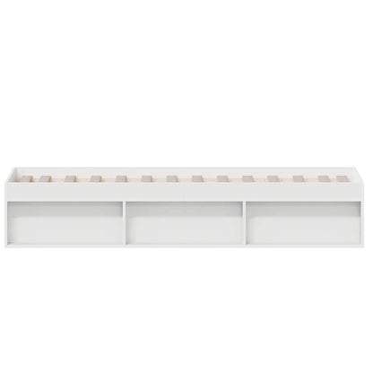 Bed Frame without Mattress White 90x200 cm