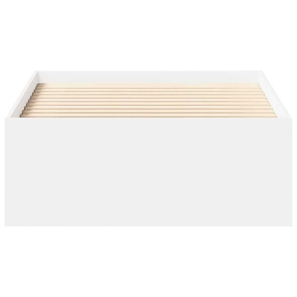 Bed Frame without Mattress White 90x190 cm Single