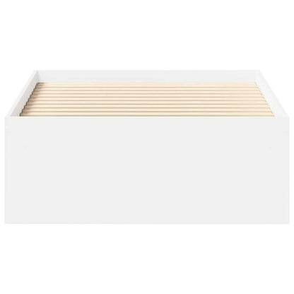 Bed Frame without Mattress White 90x190 cm Single