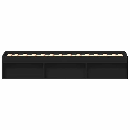 Bed Frame without Mattress Black 90x190 cm Single