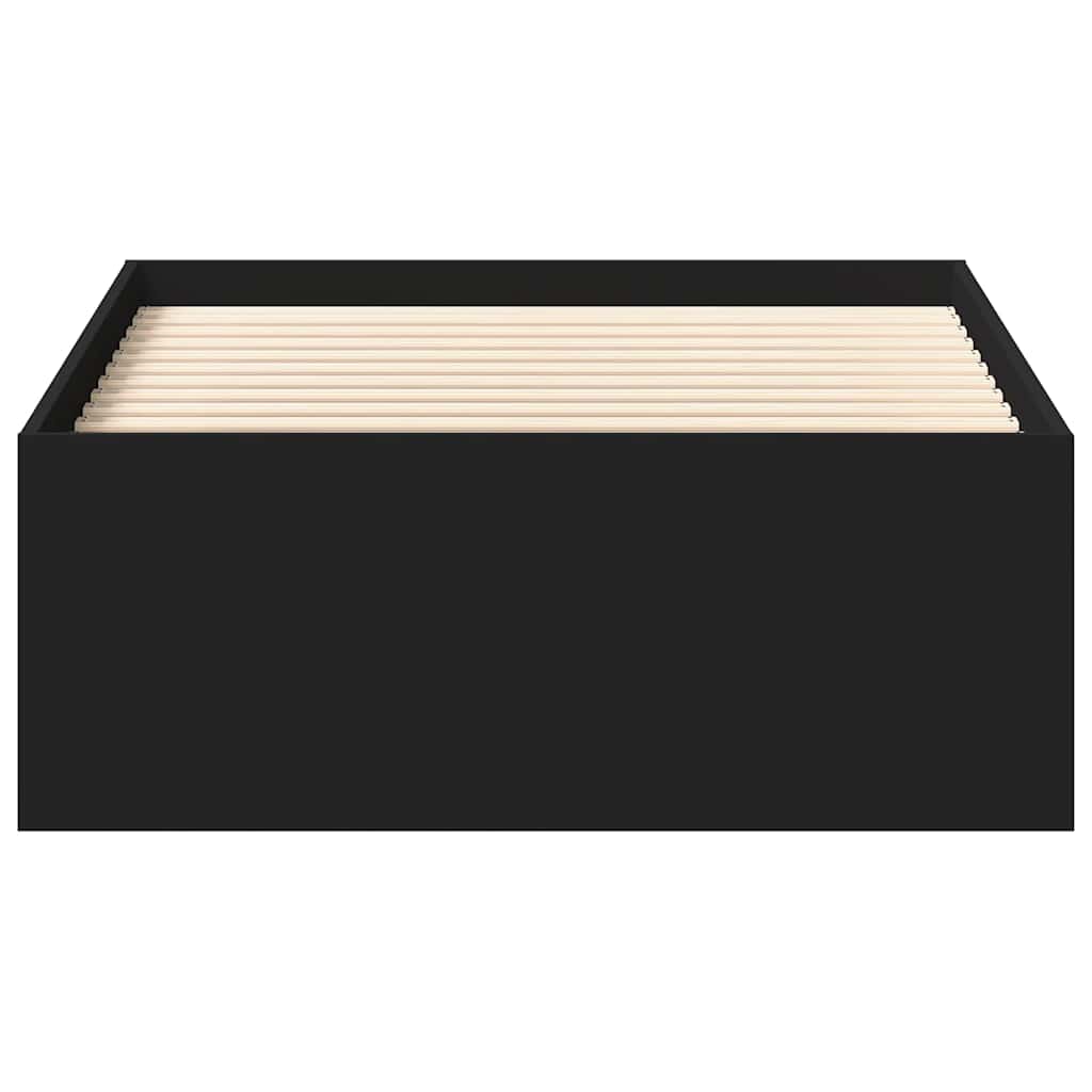 Bed Frame without Mattress Black 75x190 cm Small Single Small Single