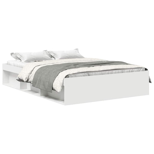 Bed Frame without Mattress White 120x200 cm