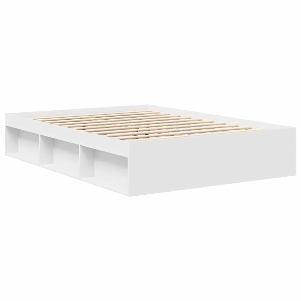 Bed Frame without Mattress White 140x200 cm