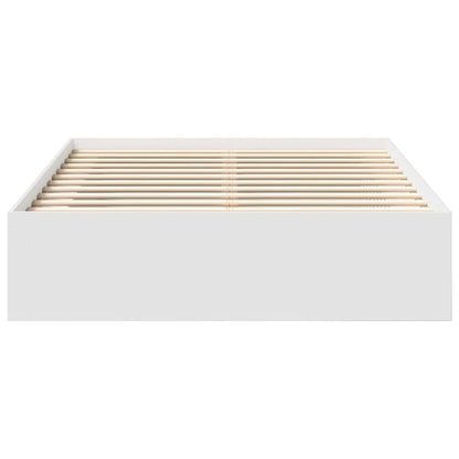Bed Frame without Mattress White 160x200 cm