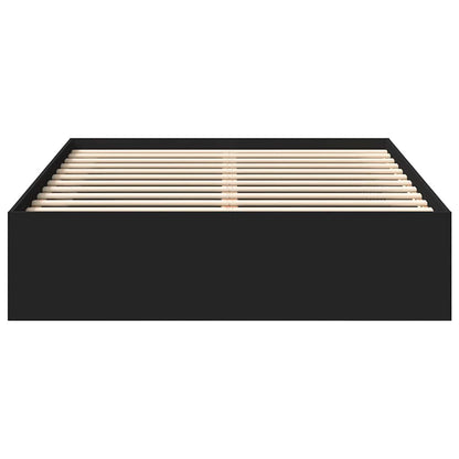 Bed Frame without Mattress Black 160x200 cm