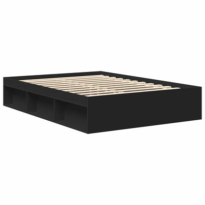 Bed Frame without Mattress Black 160x200 cm