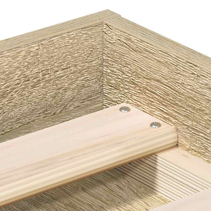Bed Frame without Mattress Sonoma Oak 160x200 cm