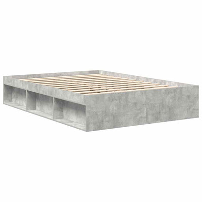 Bed Frame without Mattress Concrete Grey 160x200 cm