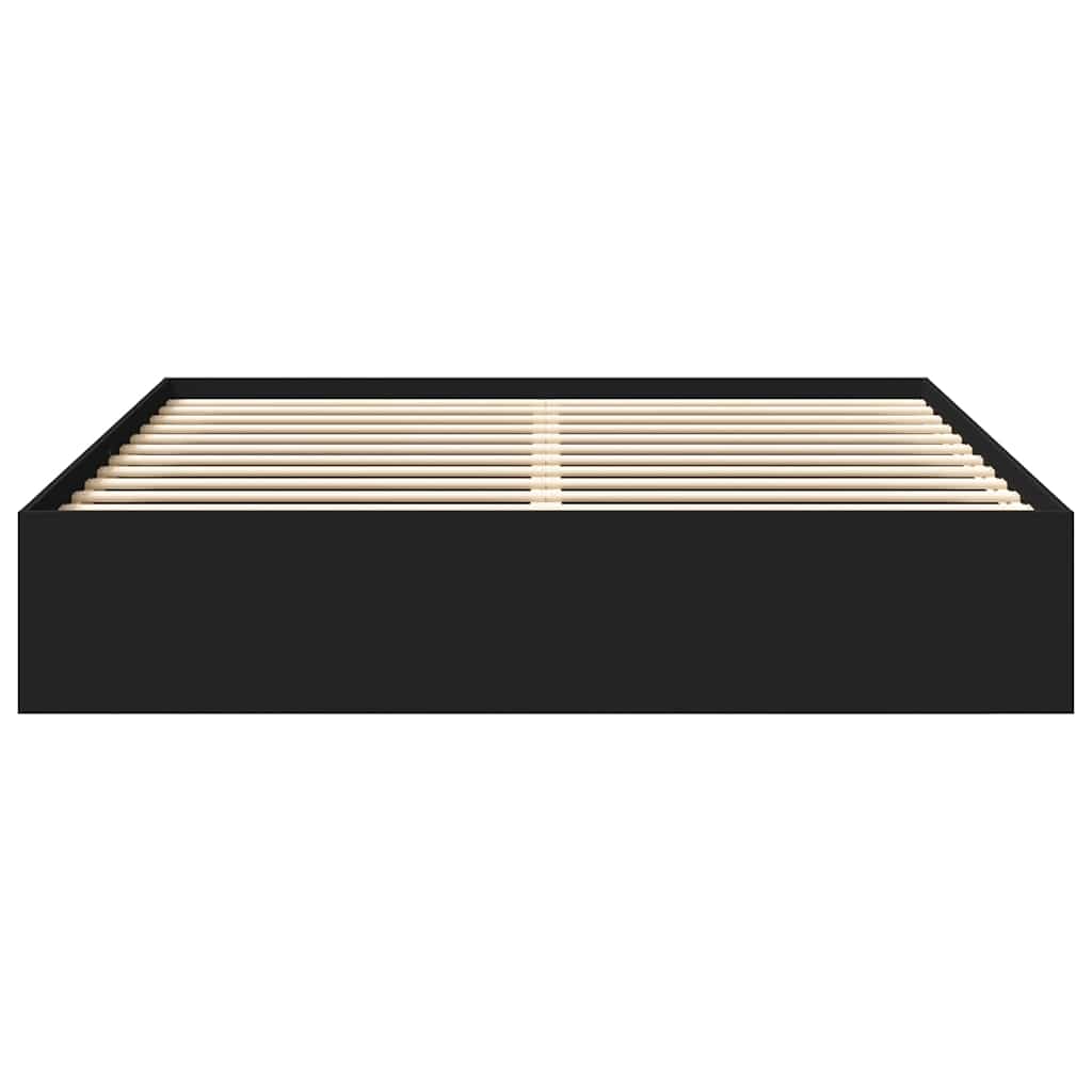 Bed Frame without Mattress Black 180x200 cm Super King Super King Size