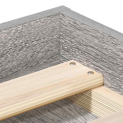 Bed Frame without Mattress Grey Sonoma 180x200 cm Super King Super King Size